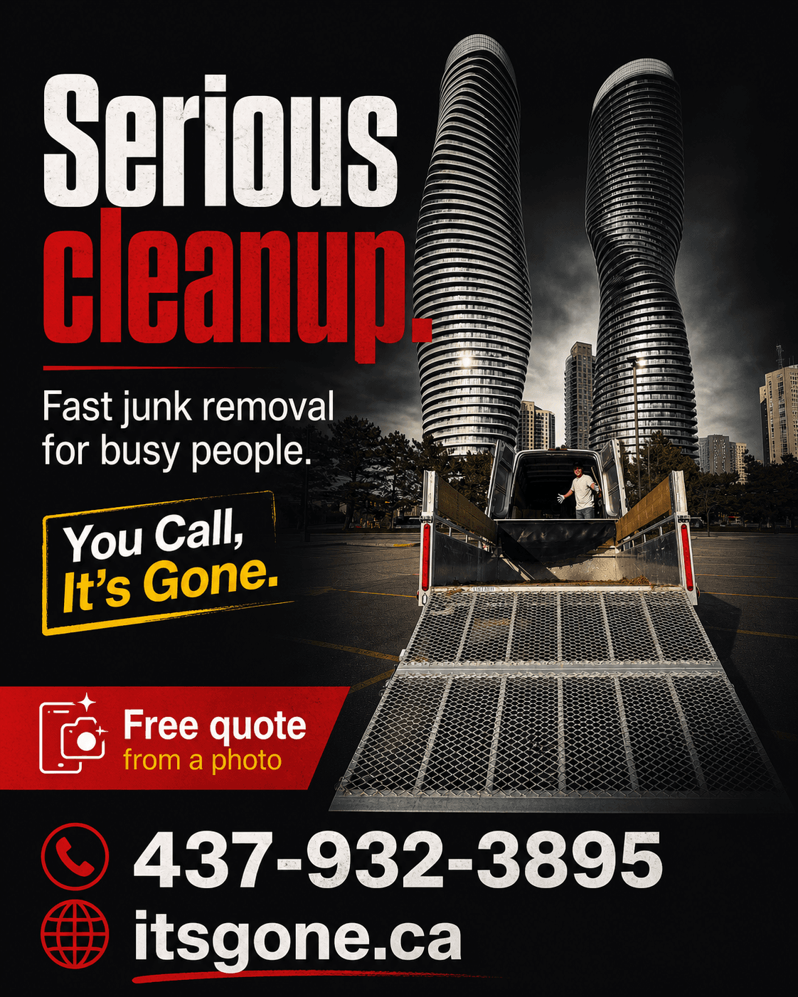 itsgone.ca flyer: Serious
